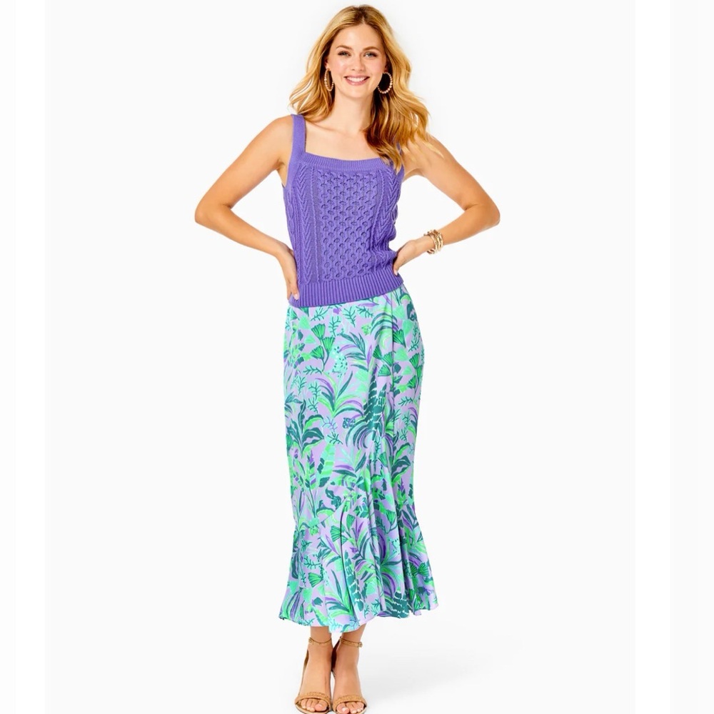 NWT Lilly Pulitzer Britney Midi Skirt